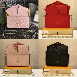 Designer bag Genuine Leather Lady tote Bag crossbody bags 3pcs/set Women Shoulder Bags Evening Bags Clutch Purse Messenger Handbags With Box date code serial number