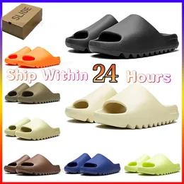 Chinelos Sapatos Sandálias Designer Slides Ye Sliders Treinadores Verão Slider Mens Moda Yez com Caixa Osso Branco Resina Areia Praia Homens Mulheres Sandalias Onyx Bone Dhgate