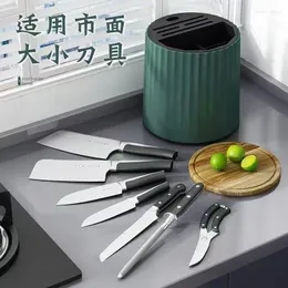 Kök förvaring Rotary Knife Rack Cutlery Drain Organizer Multifunktionell skedgaffel Hållare Hushållslåda