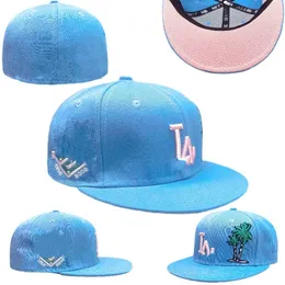 Mens Baseball Full Closed Caps As Letter Green Color Bone LA Men Women Yellow Black Blue All Teams Sport 2024 World Fitted hats stitched Love Hustle SV7-03