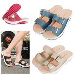 Sandaler Designer Sandal Slipper Slide Shoes Herrkvinnor Buckle Classics Fashions Sandalstorlekar 35-42 GAI Fashion Floral Slipper Blacks White Pink