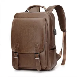 Neuer handgemachter Crazy Horse Echtleder Rucksack 2024 Retro Männer Frauen Notebook Schultasche Große Kapazität Rindsleder Reisetasche Für Mädchen Jungen Handtaschen