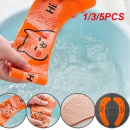 Toilet Seat Covers 1/3/5PCS Household Bathroom Lavatory Cover Set Pedestal Cartoon WC Sticky Pad Washable Universal