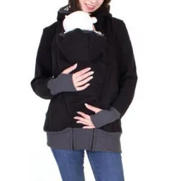 Maternidade canguru pet hoodie bolsa inverno casacos grávidas camisola portador de bebê jaqueta canguru maternidade outerwear coat3955941