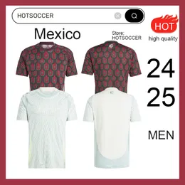 2024 2025 Mexiko Soccer Jerseys Chicharito 24/25 National Team Football Shirt Men Kit Home Away Camisetas Copa America Maillot Mexique HotSoccer