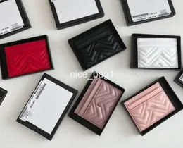 2024 famous cardholder women G card holders designer leather canvas luxury printing retro wallet Mini Bank Card bag zero wholesale