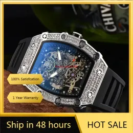 Men's Quality AAA Diamond 3 Needle Mechanical Top Luxury Brand Quartz Watch Fashion Casual Waterproof Men's Watch