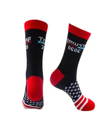 Носки Trump 2020 Футбольные носки в полоску со звездами унисекс Носки с принтом президента Дональда Трампа для мужчин и женщин HHA6937161280