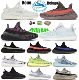 Orijinal Kutu ile Koşu Ayakkabı Koşu Ayakkabı US5-US13 Kadın Erkekler Seyahat Dantel Up Sneaker Moda Lady Mektupları Düz ​​Tasarımcı Çalışma Eğitimcileri Sneake Spor Mesh 01