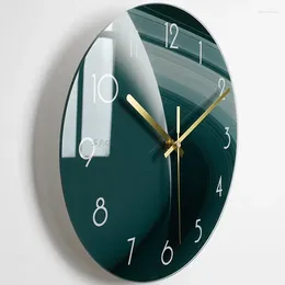 Wall Clocks Luxury Silent Kitchen Clock Living Room Glass Office Industrial Home Orologio Da Parete Decoration YX50WC