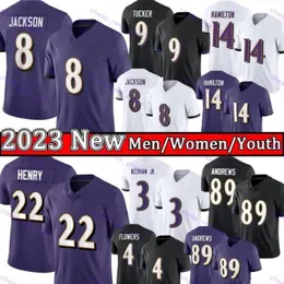 Roquan Smith Odell Beckham Jr Lamar Jackson Football Jerseys Zay Flowers Rashod Justin Tucker Marlon Humphrey JK Dobbins Mark Andrews Kyle Hamilton Patrick Queen