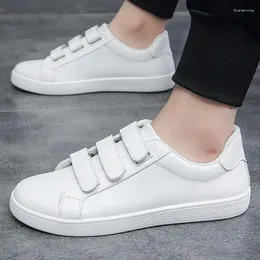 Casual Shoes Męskie białe trampki wiosenne moda okrągłe trenery