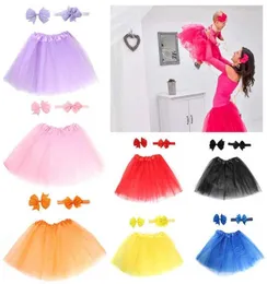 Bebê recém-nascido criança malha saia arco de cabelo hairband bandana 3 peça conjunto fofo tutu saias crianças menina princesa dr7161500