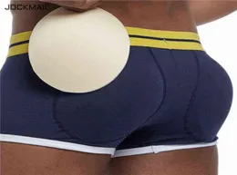 JOCKMAIL Sexy Men roupa interior Hipup Butt Lifter Men039s Pacote Melhorando Acolchoado Tronco Shorts Gay pênis boxer Push up boxershort6669855