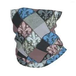 Halsdukar medeltida fleur de lys motocross bandana nacke cover tryckt lis lily blomma wrap halsduk som kör unisex vuxen vindtät