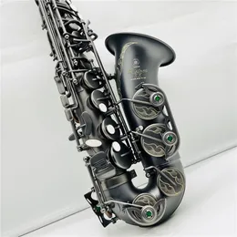 Japan YAS-875EX ALTO SAXOPHONE EB Tune Matte Black Plated Professional Woodwinds With Leather Case Accessories Musikinstrument Gratis frakt