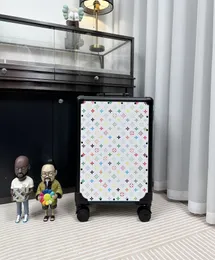 Дизайнерский женский чемодан, 20-дюймовая тележка для интерната, багаж на колесиках, спиннер Horizon 55, дорожные кожаные сумки