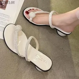 부츠 신발 여성 여자의 슬리퍼 스트링 비드 슬라이드 고무 플립 플롭 샌들 패션 YTMTLOY ZAPATILLAS CASA MUJER SAPATO FEMININO