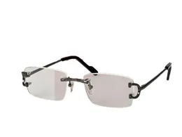 Kvinnors glasögon ram klar lins män solgasser modestil skyddar ögonen UV400 med fall 0344