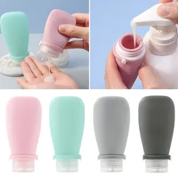 Bottiglie di stoccaggio Bottiglia in silicone da 38/60/90 ml Lozione da viaggio Tubo da spremere Campione riutilizzabile Contenitore portatile Crema