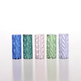 5 pz/scatola In Stock Colori Spirale 7 Fori Portapunte in vetro per fumatori/Punte per filtri in vetro/Portapunte per filtri in vetro per sigarette Accessori per fumatori