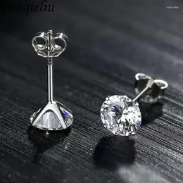 stud arrings fanqieliu 925 Silver Needle Women عالية الجودة المجوهرات Crystal Zircon fql23646