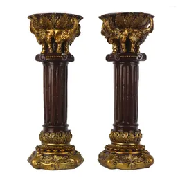 Castiçais titular conjuntos decoração elefante clássico e nobre design pilar suporte para casa mesa de café