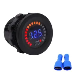 Yeni su geçirmez 12V araba voltmetre LED Dijital Voltaj Pil Ölçer Marine Boat 4374434