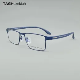 P9700 Business Glasses Frames Men Eyewear Optical Prescription Frame Large Face Eyeglasses square Myopia Retro spectacle 240313