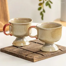Mugs Ceramic Mug Coffee Cup Ornaments Medieval European Style Handmade Goblet Creative Vampire Wine Glass Drinkware Kitchen Dining