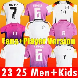 24 25 Germanys Football Jersey 2024 Euro Cup Havertz Brandt Sane National Impoic Soccer Jersey 2025 Men Kids kit met Home White Gnabry Muller Hofmann Kimmich