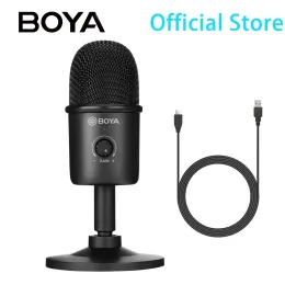 الميكروفونات Microphone Microphone Studio Microphone لجهاز الكمبيوتر المحمول Windows Gaming Live Streaming YouTube Recording Boya Bycm3 Vlog