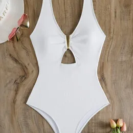 Roupa de banho feminina 2023 corte cordão frente franja guarnição maiô feminino uma peça feminino beachwear banhistas natação natação terno