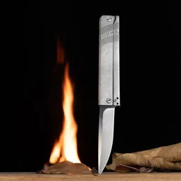 Theone balisong Free-Swing Folding knife D2 Blade CNC All-Steel Handles Radish Tactical Pocket Knives BM42 EDC Tools