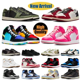 1 Basketballschuhe 1s ROOKIE CARD AWAY CANARY Six Championships Royal Reimagined Medium Soft Pink Satin Bred Origin Story Black Olive Sneakers Herren Damen 36-47