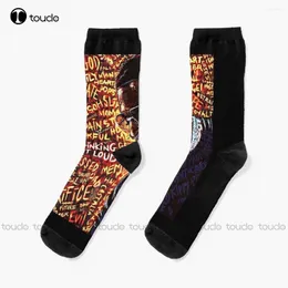 Women Socks Young Dolph Rip Cool Christmas Year Gift unisex vuxen tonåring ungdom 360 ° digital tryck mode rolig strumpa