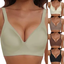 Bras Lekkie sport dla kobiet damski płynny stanik no fandwire komfort push up bezprzewodowy Bralette Pełny zasięg Sport