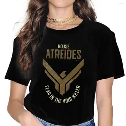 Женские футболки, рубашка из фильма «Дюнный дом Атрейдес», винтажная футболка из полиэстера в стиле панк с круглым вырезом