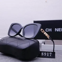 Projektanci okulary przeciwsłoneczne Mężczyźni Kobiety Okulary przeciwsłoneczne Wysokiej jakości monogram okularów przeciwsłonecznych luksusowe okulary przeciwsłoneczne CC 8917 z oryginalnym kanałem Chanele Chanels Chanels