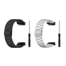 Watches Band för Huami Amazfit Trex 2 Strap Accessories Replacement Watchband Rostfritt stål Metallarmband Watch Trex 2 Rem