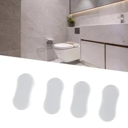 Toalettstol täcker 4st täcker transparenta silikonbuffertar distanser stötfångare anti-kollision 45 20 5mm badrum tillbehör universal