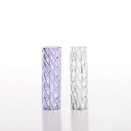 5pcs/box Factory Sale In Stock Colors Spiral 7 Holes Smoking Glass Tips/Glass Filter Tips/Rolling Paper Cigarette Glass Filter Tip Holders