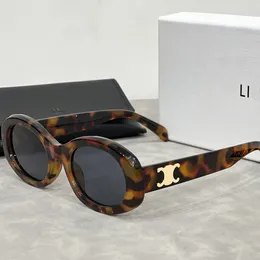 Brand Sunglasses designer sunglasses high quality luxury sunglasses for women letter UV400 Oval design travel sunglasses gift box 6 models very good