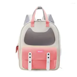 Cat Carriers Oxford Breatble Pet Bag med stor kapacitet Portable Travel Universal ryggsäck