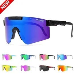 Polarisierte Sonnenbrille, Sommer, neu, 20 Farben, Original Pits Sport, Google TR90, polarisierte Sonnenbrille für Männer/Frauen, winddichte Outdoor-Brille, 100 % UV-verspiegelte Linse, Geschenk