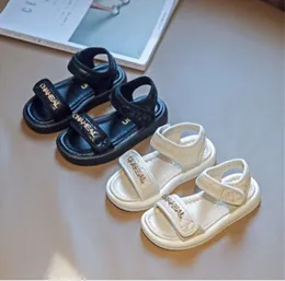 New style Fashion Designer Girls Sandals Casaul Beach Shoes 2022 Summer New Women Child Flat Middle and Big Children new