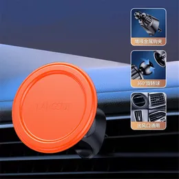 Suporte magnético universal para montagem de ventilação de ar para carro + remendo magnético para celular