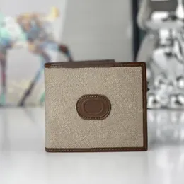 Luxurys Designer Wallets Mens Retro Purses Famous Stylist G Canvas Card Holder High-quality Ophidia Double Letters Mark Male Short Clutch Bags No Original Box