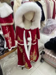 Eşarplar 4 Stil Kış Kış Noel Kadife Kalın Sıcak Uzun Poncho Capes Baskılı Yıl Gevşek Hendek Pelerin Şapka Çocuk Kızı Palto