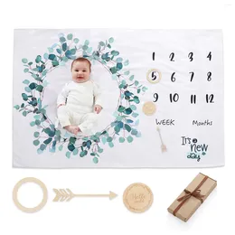 Coperte Born Monthly Growth Card Card Coperta Pografia Accessori per tappeto Panno di sfondo per neonato